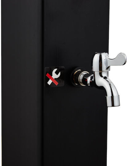 ECOPOOL Pool Shower Solar Black