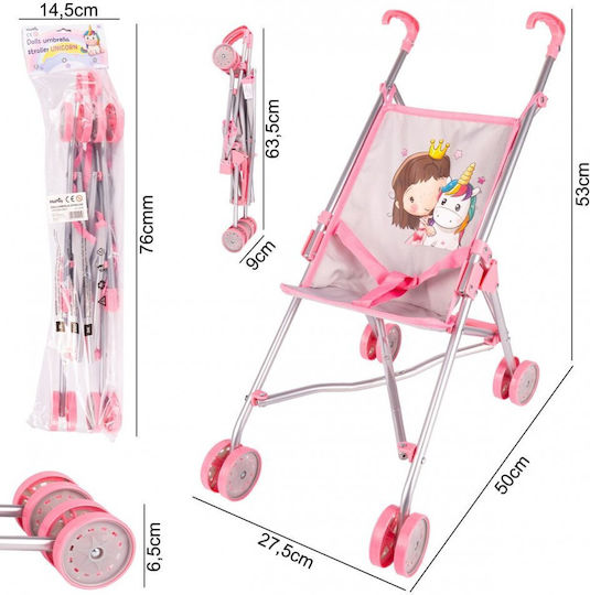 MalPlay Puppen Kinderwagen Für 3+ Jahre