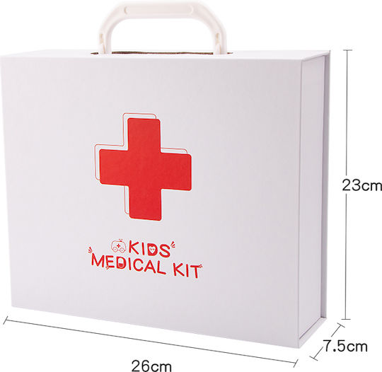MalPlay Set Medical Pentru Copii Din Lemn Pentru 3+ Ani 20 Bucăți