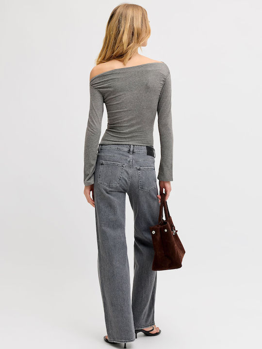 Women's Blouse Dark Grey Melange