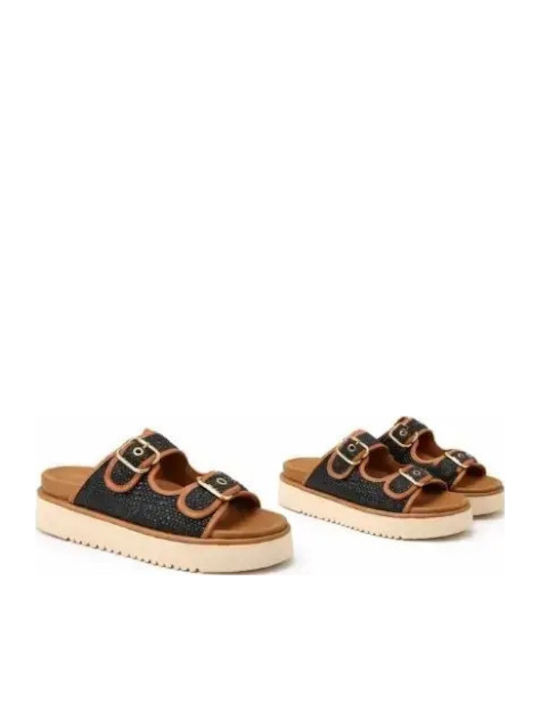 Дамски Сандали Flatforms Черни