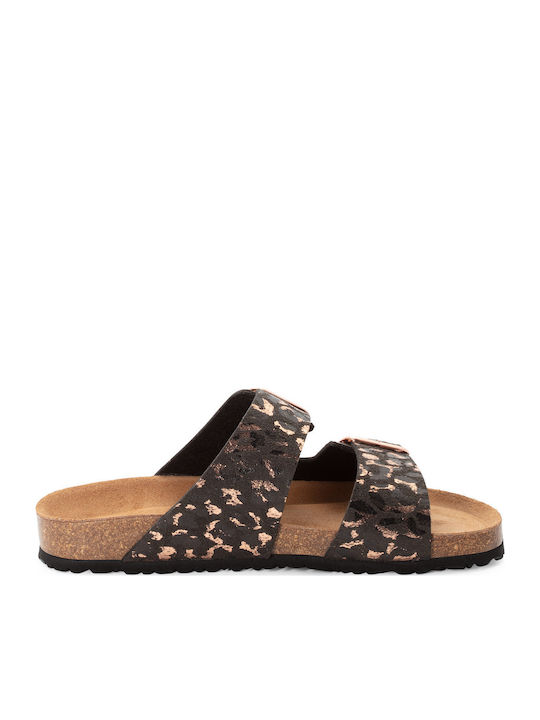 Damen Flache Sandalen Schwarz