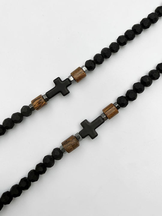 Schmuckset mit Halskette & Armband mit Steinen