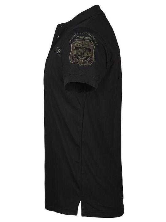 Woodland Μπλούζα Dry Fit Polo Οπκε Μαύρο