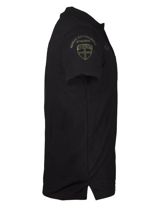 Woodland Μπλούζα Dry Fit Polo Οπκε Μαύρο
