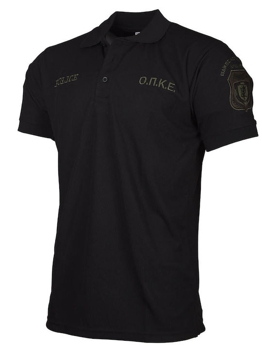 Woodland Μπλούζα Dry Fit Polo Οπκε Μαύρο