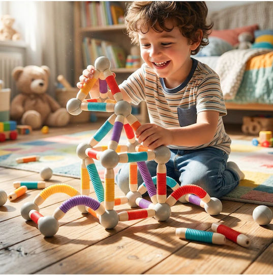 MalPlay Magnetisches Spielzeug Bau- und Konstruktionsspielzeug Für Kinder Ab 3 Jahren
