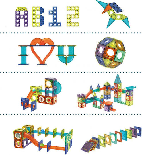 MalPlay Магнитна Конструкторска Игра за Деца 3+ Години