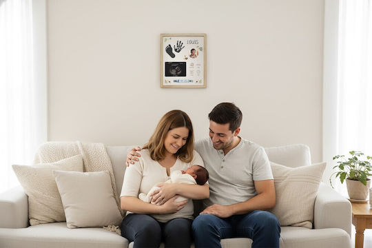 Petit Artichaut Rahmen mit Impressum für Baby Geschenksets