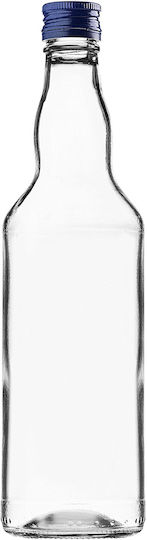 Glass Bottle 500ml Navy Blue Cap 10 Pcs