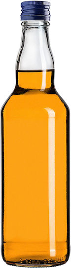 Glass Bottle 500ml Navy Blue Cap 1 Pc