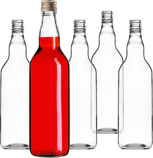 Glass Bottle 700ml Golden Cap 10 Pcs
