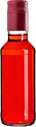 Glass Bottle 200ml Long Red Cap 1 Pc