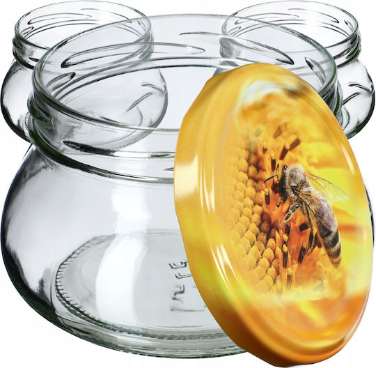 Kadax Borcan Sticlă cu Capac 300ml (10 buc)