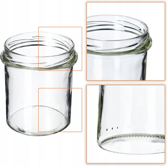 Kadax Borcan Sticlă Cu Capac 350ml 10 Buc