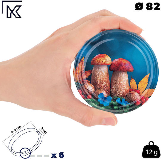 Kadax Βαζάκι Γυάλινο με Καπάκι 250ml (10τμχ)