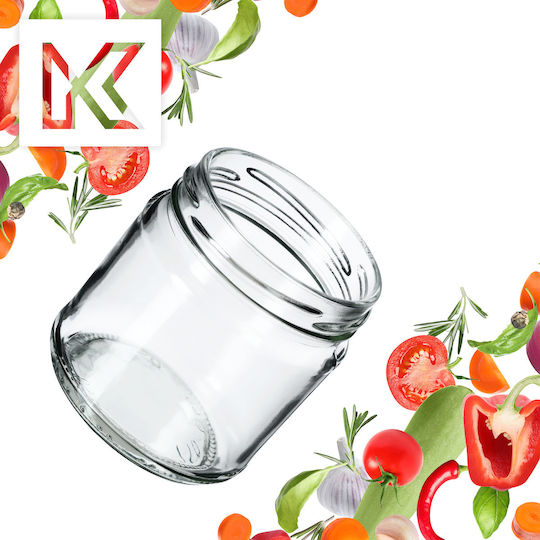 Kadax Βαζάκι Γυάλινο με Καπάκι 200ml (10τμχ)