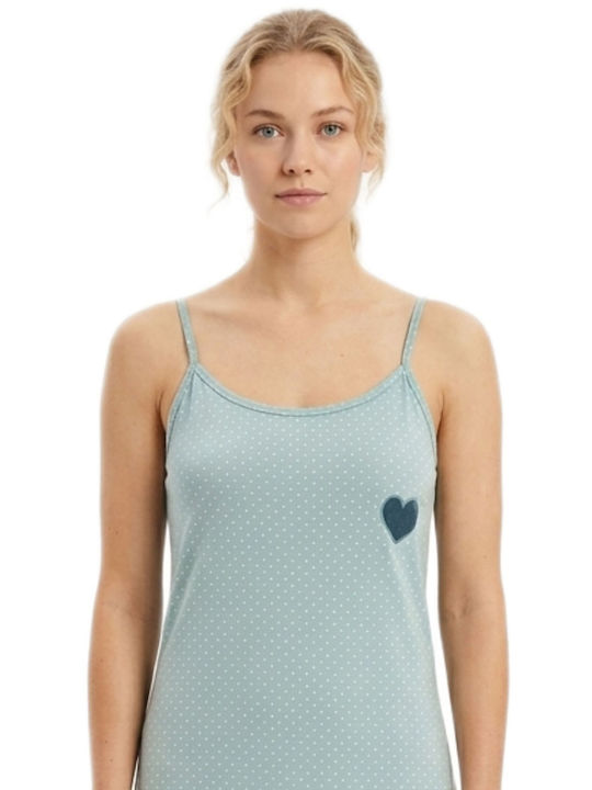 Caress Caress Sommer Baumwollenes Damen Nachthemd Veramán