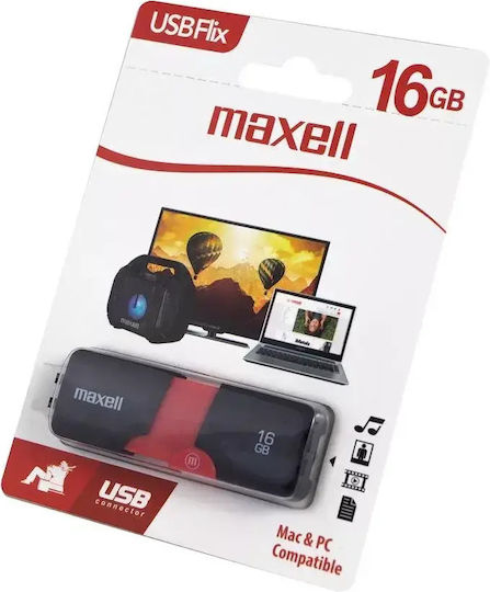Memory 16GB USB-Flash-Laufwerk Maxell Flix USB 2.0 Schwarzes