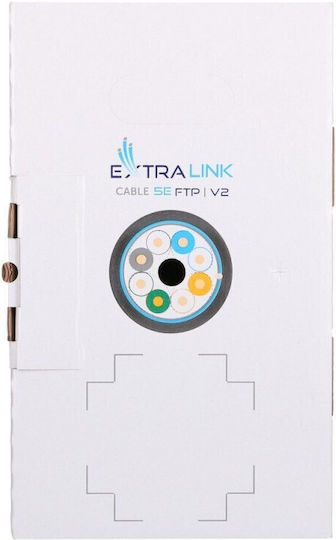 Extralink F/FTP Cat.5e Ethernet Network Cable Outdoor 305m Gray