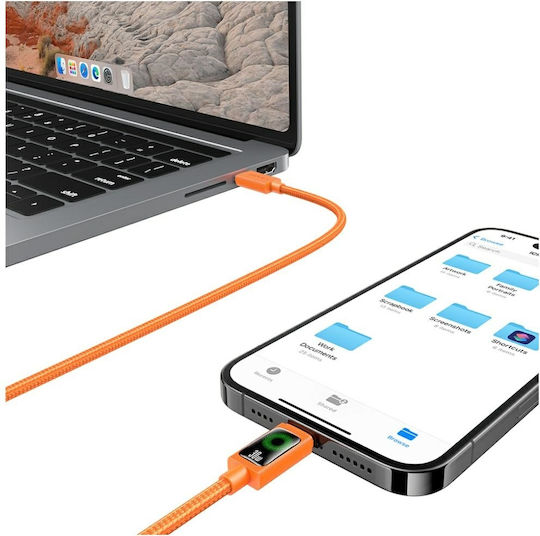 Usams Regular la Cablu Lightning 30W Portocaliu 1.2m (SJ774USB02)