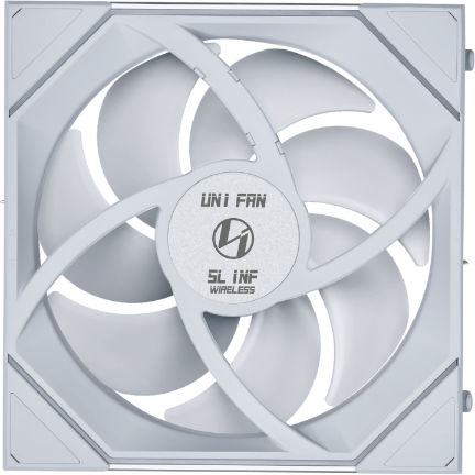 Lian Li Uni Fan SL-INF Wireless Reverse Blade Case Fan 140mm (1700rpm) with ARGB Lighting and 4-Pin PWM Connection White
