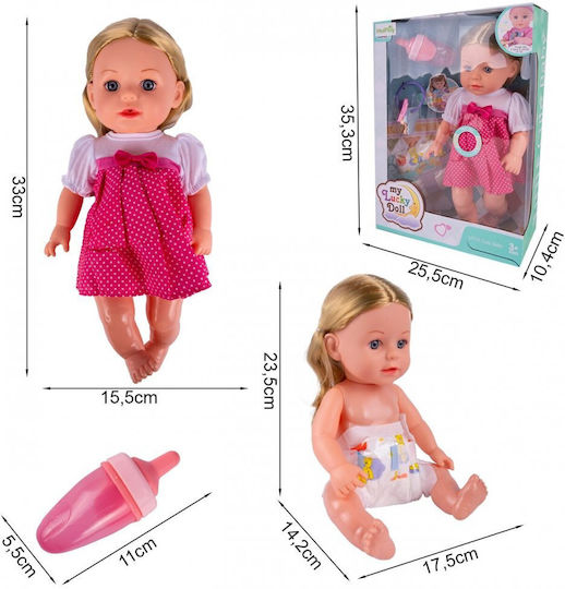 MalPlay Baby-Puppe 33 cm