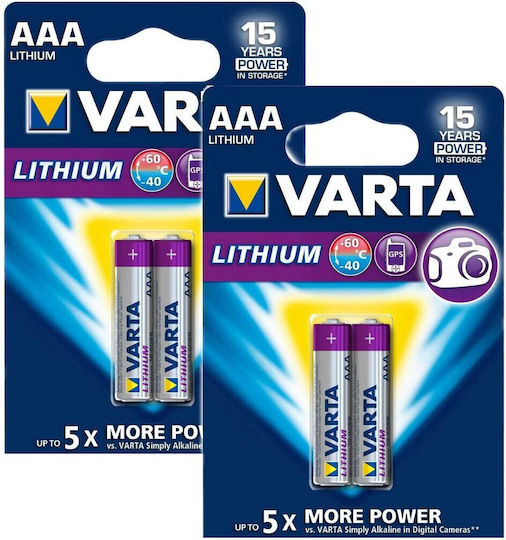 Varta Ultra Μπαταρίες Λιθίου AA 1.5V Μιας Χρήσης (High Performance) 4τμχ