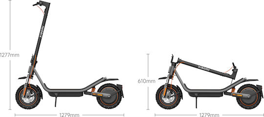 Xiaomi Elektro-Roller 6 Pro Elektroroller mit 25 km/h Höchstgeschwindigkeit und 70 km Reichweite in Schwarzem Farbe