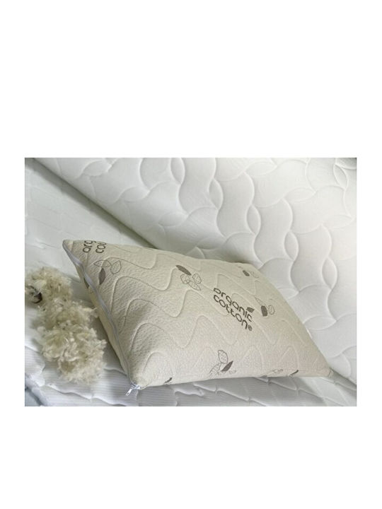 SteweHome Bed Pillow Maxi Organic Single Wool in Brown Color 50x70cm