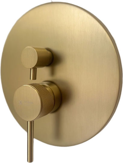 Katsamakos Built-in Faucet Mixer for Shower Silver Katsamakos Built-in Faucet Mixer for Shower Silver