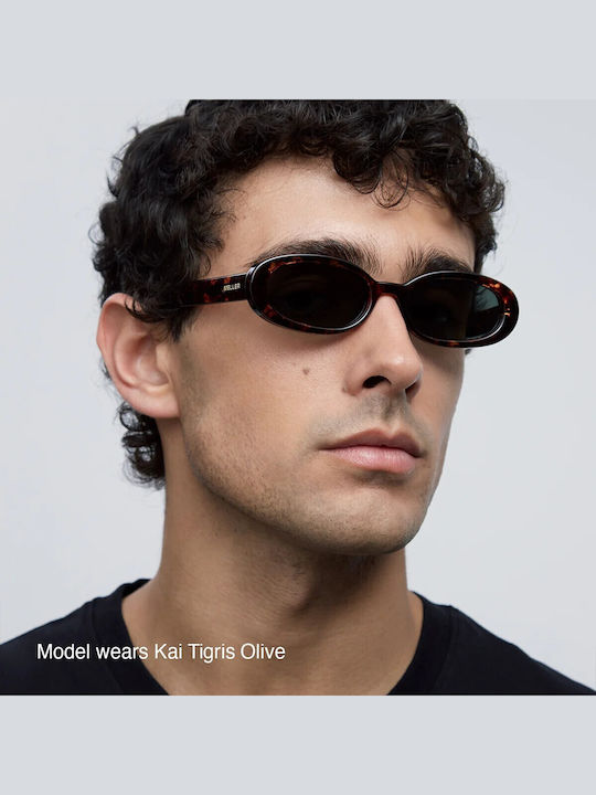Meller Kai Unisex Sunglasses with Brown Frame and Brown Polarized Lens KAI-TIGGBROWN