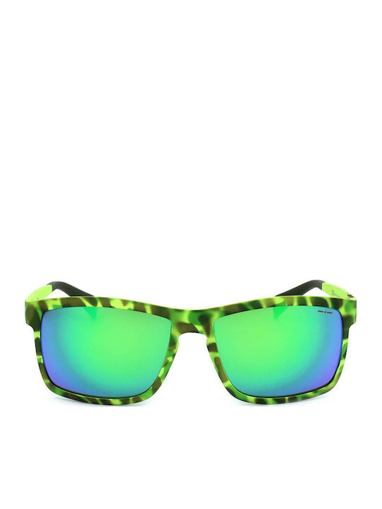Italia Independent 0113/037 Men's Sunglasses with Green Plastic Frame 0113.037.000