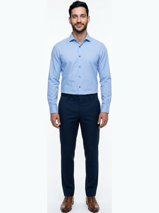 Long Sleeve Shirt in Narrow Fit Light Blue
