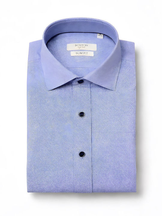 Long Sleeve Shirt in Narrow Fit Light Blue