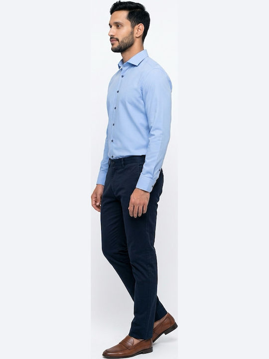 Long Sleeve Shirt in Narrow Fit Light Blue