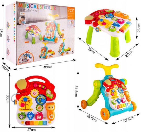 MalPlay Ride On Pentru 9+ Luni Cu Sunete Multicolor