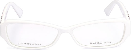 Alexander McQueen Eyeglass Frame Weiß AMQ4161 R2Y