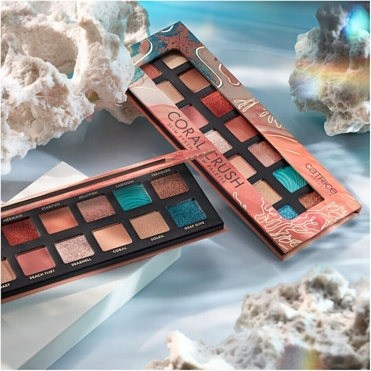 Catrice Cosmetics Coral Crush Slim Lidschattenpalette in fester Form 030 Under The Sea 10.6gr