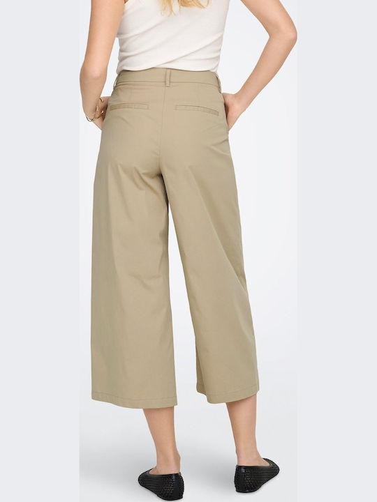 Women's Fabric Trousers Beige