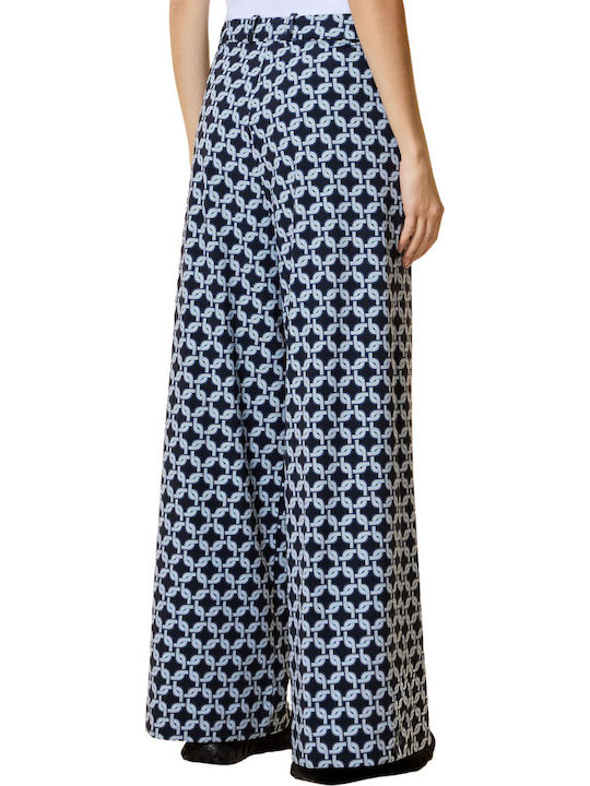 Women's Palazzo Fit Pantaloons Blue
