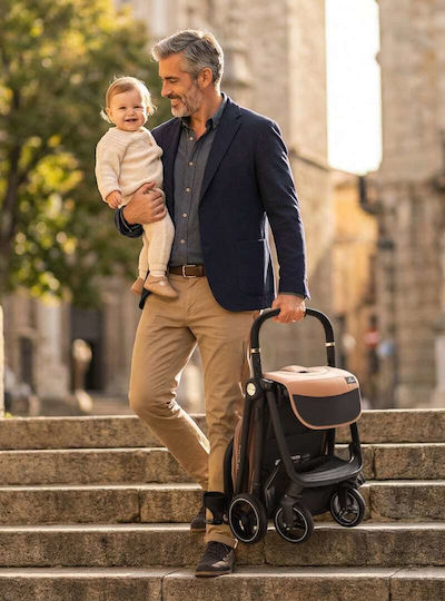 Cangaroo Flip+ Καρότσι Μωρού Kατάλληλο για Nεογέννητο Dawn Beige 6.9kg