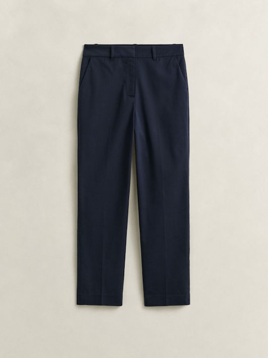 Women's Fabric Trousers in Slim Fit Dark Blue