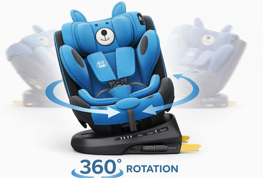 Buf Boof TWT Plus Deluxe Scaun Auto pentru Copii i-Size cu Isofix Blue