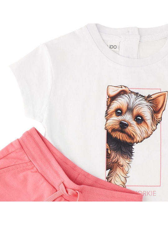 Kids Set with Shorts Summer 2 Pieces White