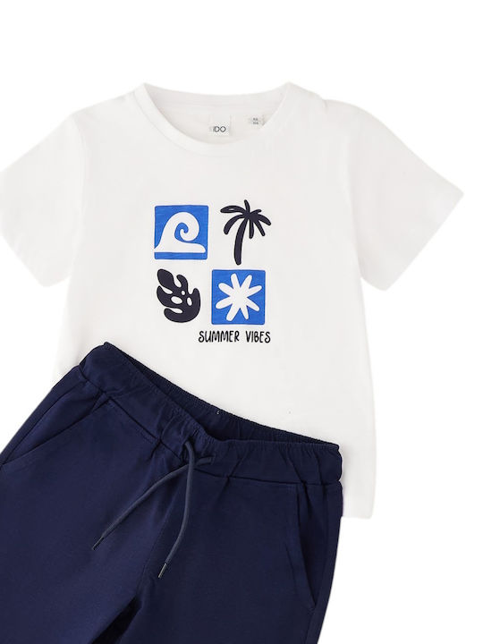Kinderbekleidungssets mit Sommer-Shorts 2 Stück Weiß