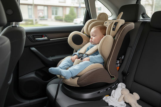 Buf Boof TWT Plus Deluxe Baby Car Seat i-Size with Isofix Coffee