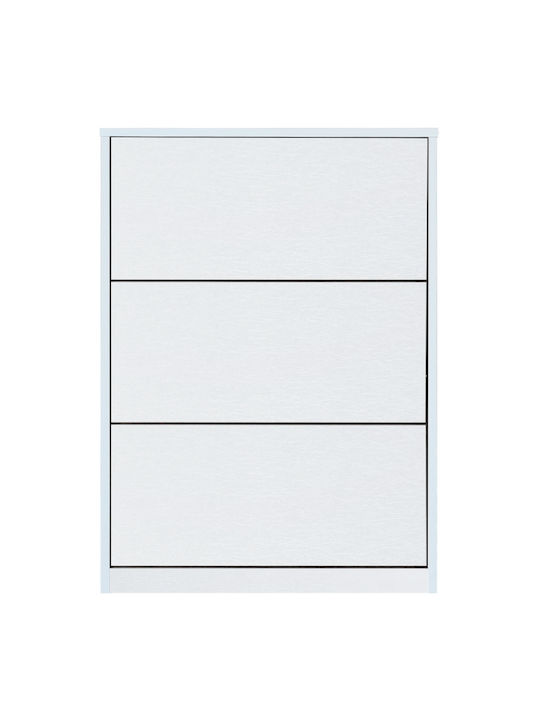 Dorit Wooden Shoe Organizer White 73x24x113.2cm