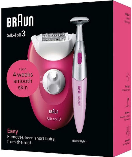 Braun Σετ Αποτρίχωσης Epilator για Σώμα & Μπικίνι SE3-202