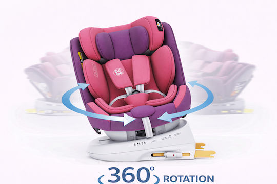 Buf Boof Twt Plus Deluxe Baby Car Seat i-Size with Isofix Unicorn Pink 0-36 kg